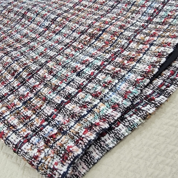 Talbots Multicolor Tweed Pencil Skirt Straight Career Size 2 - Picture 2 of 16